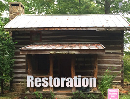 Historic Log Cabin Restoration  Reynolds, Georgia